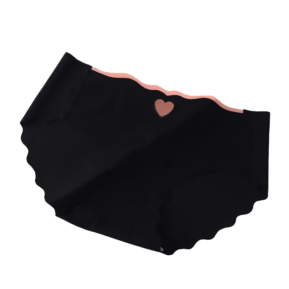 

1pc Solid Color Women's Seamless Ice Silk Underwear Briefs Breathable Sweet Panties Female Lingerie Shorts