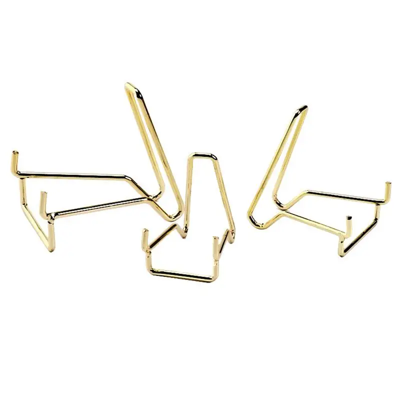 

3PCS Metal Plate Photo Holder Stand Crystal Mineral Standard Display Stand For Crystal Stones Kitchen Tray Racks Storage