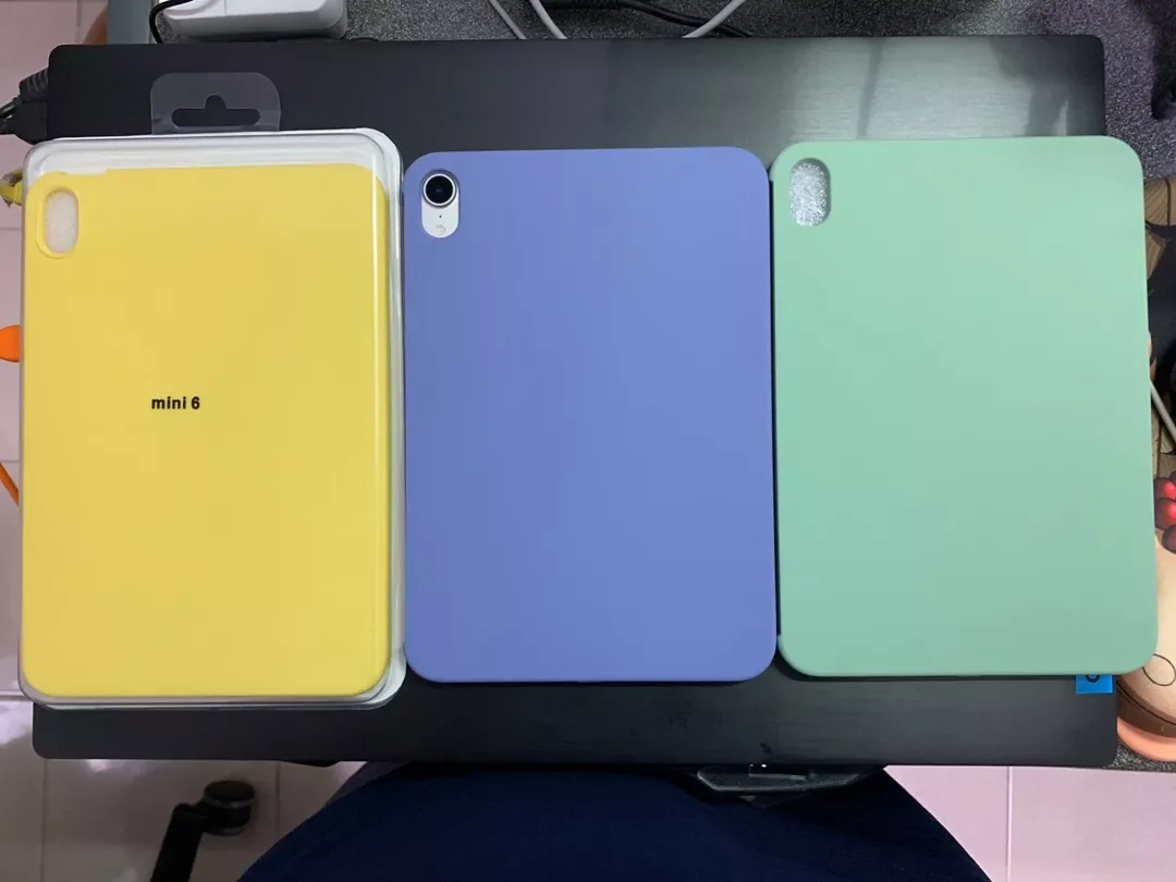 para Ipad Mini Case Macio Premium Líquido Silicone Tablet Capa com Reunindo Dentro Capa Ultra Fina para Ipad Mini 8.3 - Imagem 5