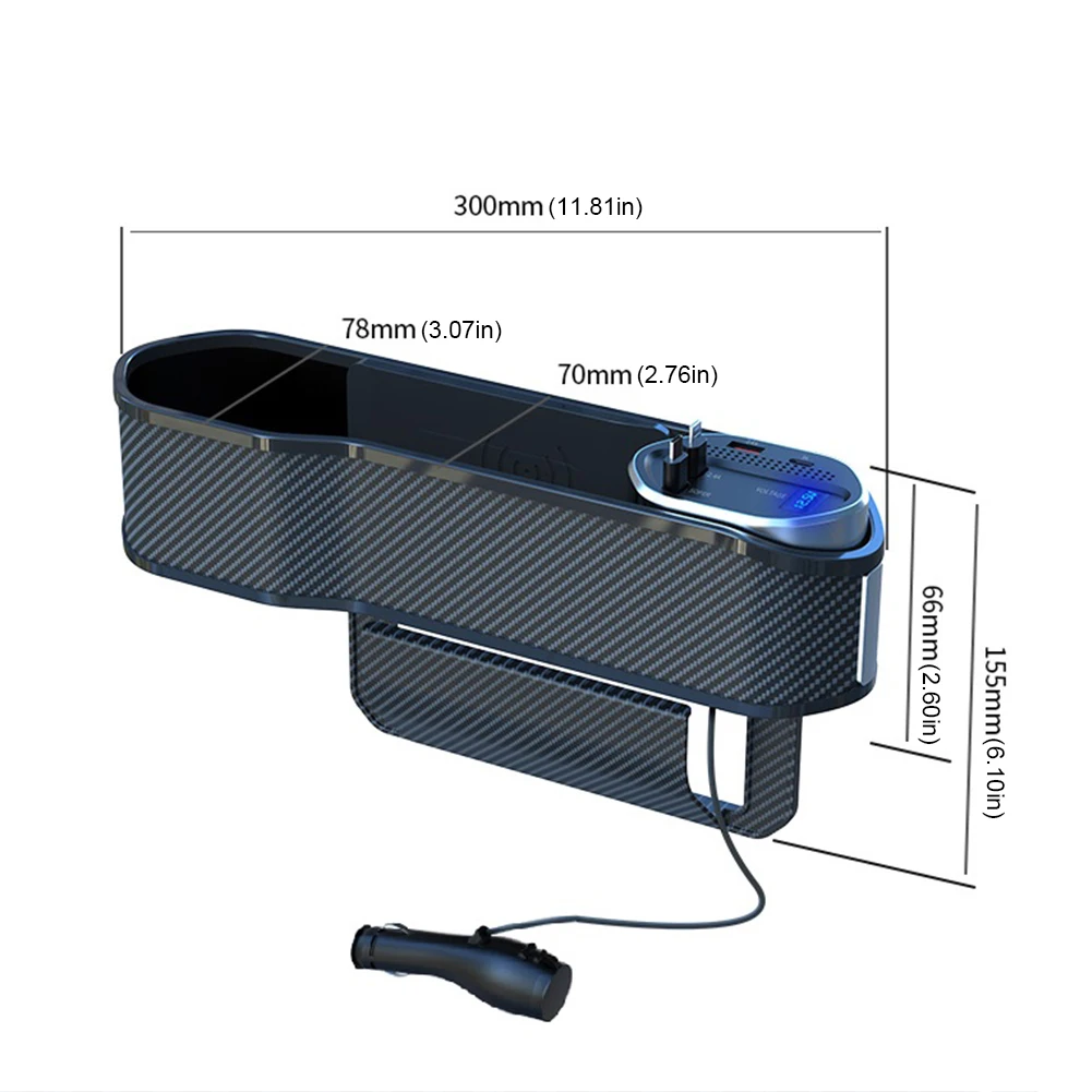 Universal Car Seat Gap Organizer With Cup Holder Auto Console Side