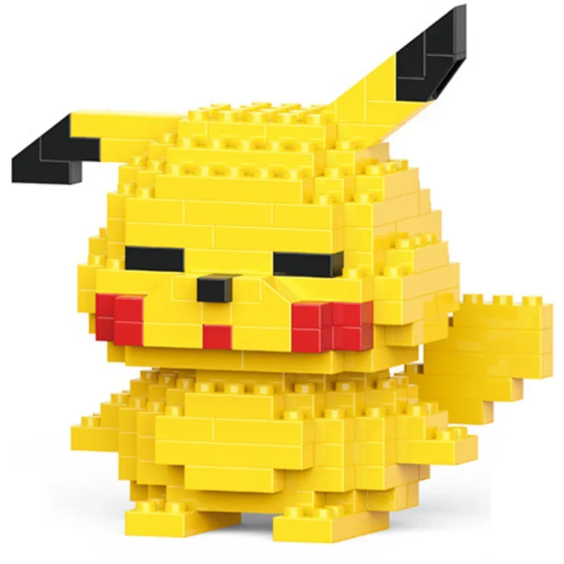 24pcs Stitch LinaBellr Mario Bros Figures Disney Stitch Building Blacks Cartoon Anime Pokemon Pikachu Assembled Bricks Toy Gift 6