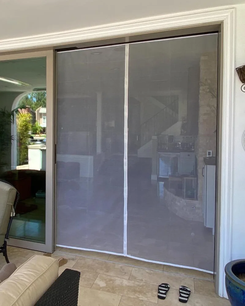 White Magnetic Door Screen Window Mosquito Net Customized Size Indoor and Outdoor Fly and Insect Proof Invisible Transparent - Image 3