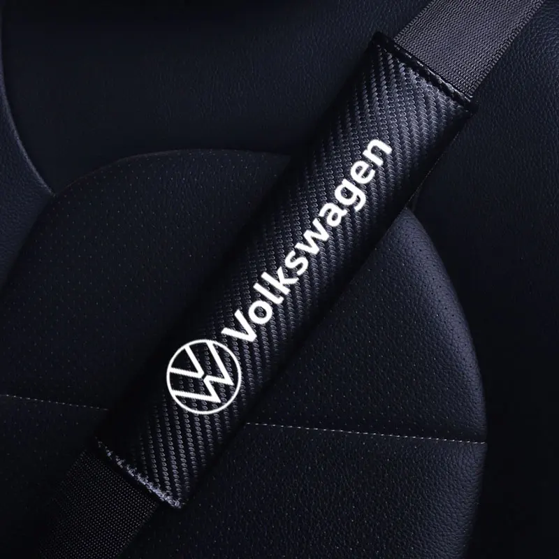 Car Seat Belt Shoulder Strap Cover Insurance Cover For Volkswagen VW Polo T5 T4 Golf 7 5 Caddy Passat B8 B6 Touran Accessories seat belt covers seat belt protector