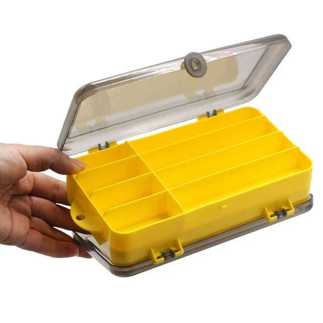 Lure Bait Organizer PP Plastic Translucent Fishing Tackle Box