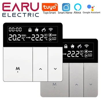 tuya wifi smart thermostat electric floor heating trv water gas boiler temperature voice remote controller
