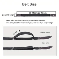 Simple And Fashionable Women'S Belt Elastic Lazy Men'S Belt Woven Invisible And Seamless Unisex Jeans Belt Length Adjustable 2