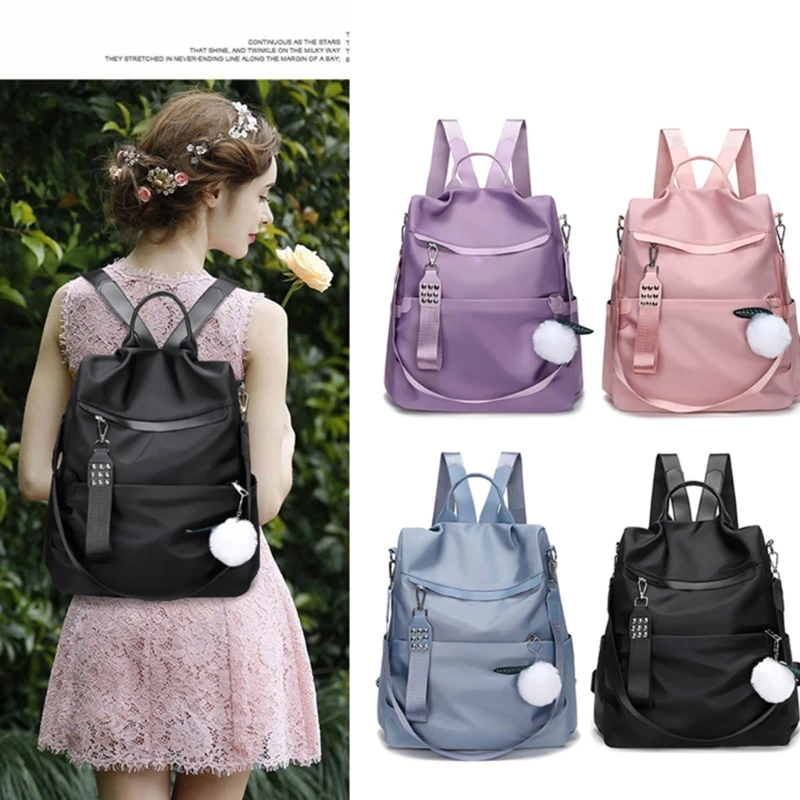 

Anti-theft Backpack Nylon School Bag for Teenagers Rucksack Student Casual Daypack Shoulder Bags Female Bookbag