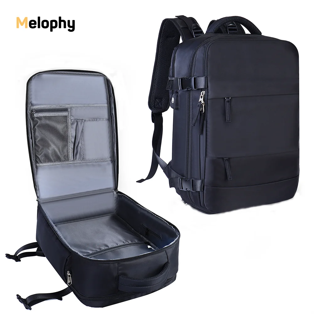 Mochila Maleta de gran capacidad para hombres y mujeres bolsa informal antirrobo impermeable de viaje con correa para equipaje puerto de carga USB y mochila para ordenador
