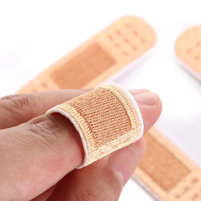 Plaster Band Aid Case Holder / Medical / Key Ring Fob / Embroidery / Bag  Charm / Bandage 