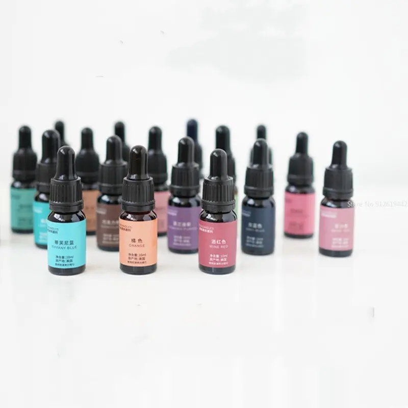 Concentrated Liquid Candle Pigment 10ml for DIY Aromatherapy Candle Coloring High Concentration Staining