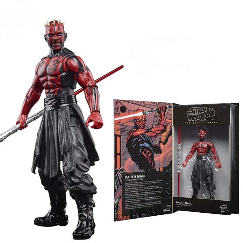 16Cm Original Star Wars The Black Series Darth Maul Sith Apprinter Action Figure Toys Collection