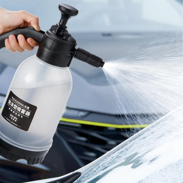 Manual Foam Watering Can High Pressure Adjustable Snow Car Wash Water Spray  Bottle Snow Foam Soap Spray Kettle For Windows Home - Car Washer -  AliExpress