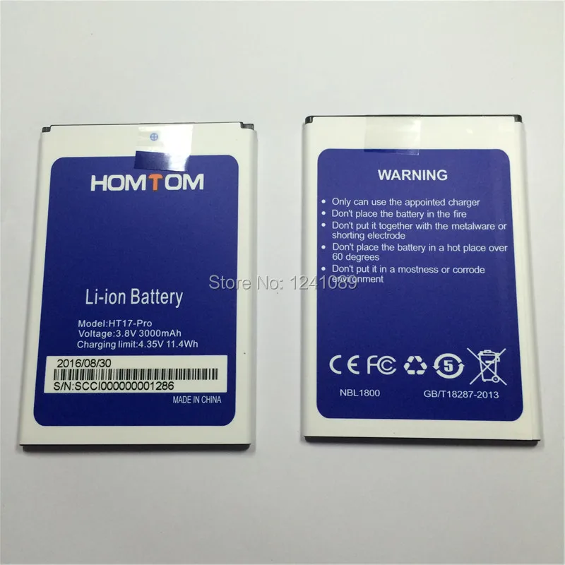 

100% Оригинальный аккумулятор HOMTOM HT17/HT17 pro Аккумулятор 3000 мАч оригинальное качество Мобильный Телефон Аккумулятор оригинального качества
