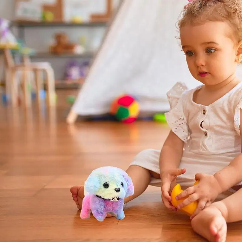 Walk And Talk Bunny Or Dog Easter Plush Stuffed Animal Electric Pet Educational Interactive Toys For Children Birthday Gifts 3