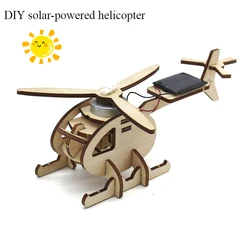 Solar - Powered DIY Helicopter Kit for Kids - Educational Science and Crafting Puzzle (Airplane)