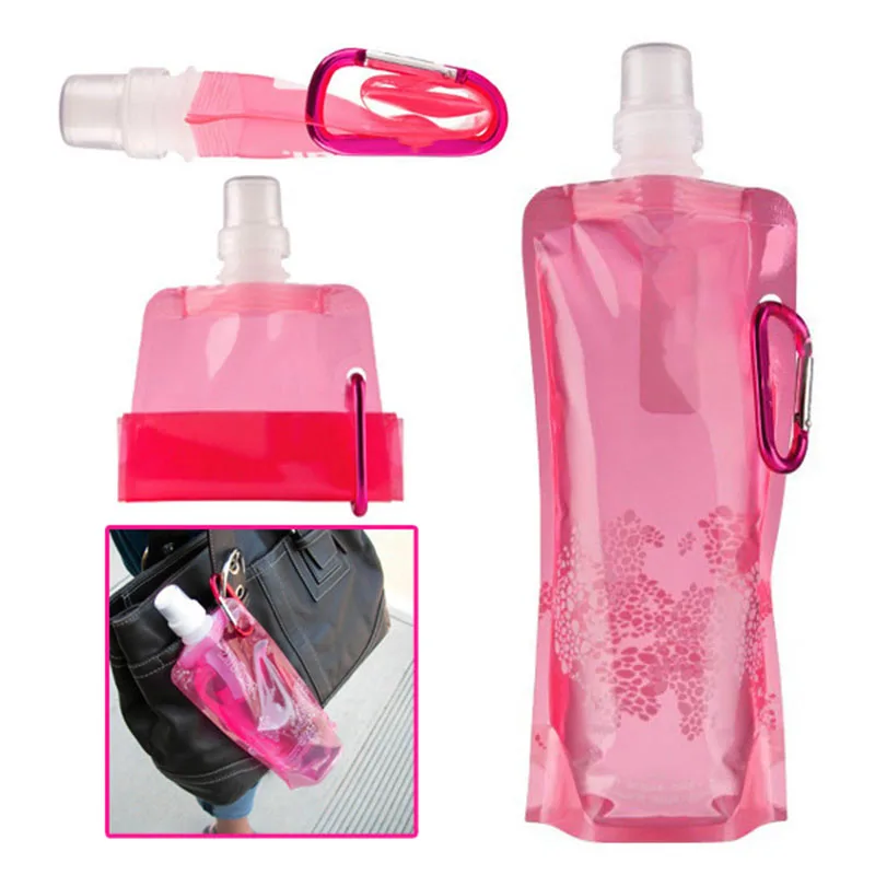 Description Picture 5 of item500ml Ultralight Foldable Water Bottle Soft Flask Bottle Outdoor Sport Hiking Camping Water Bag Running Camping Hiking