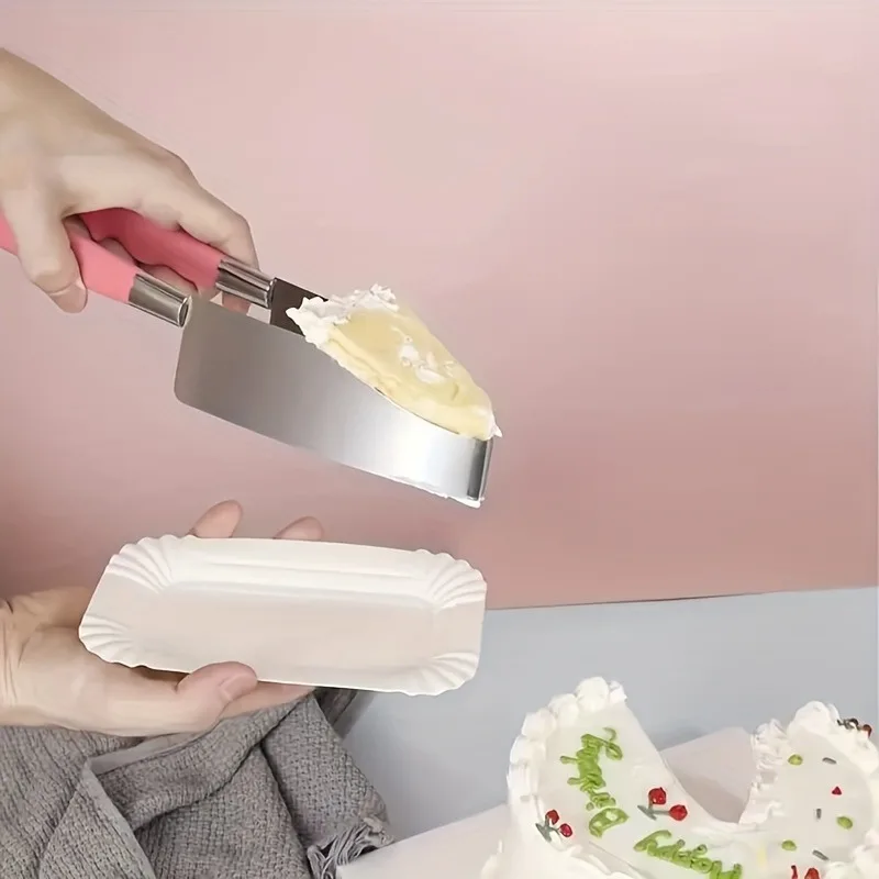 One piece, Stainless Steel Cake Slicer-Creative Cake Slicer, Pastry Slicer, Pizza Pie Slicer-Convenient Kitchen Tool