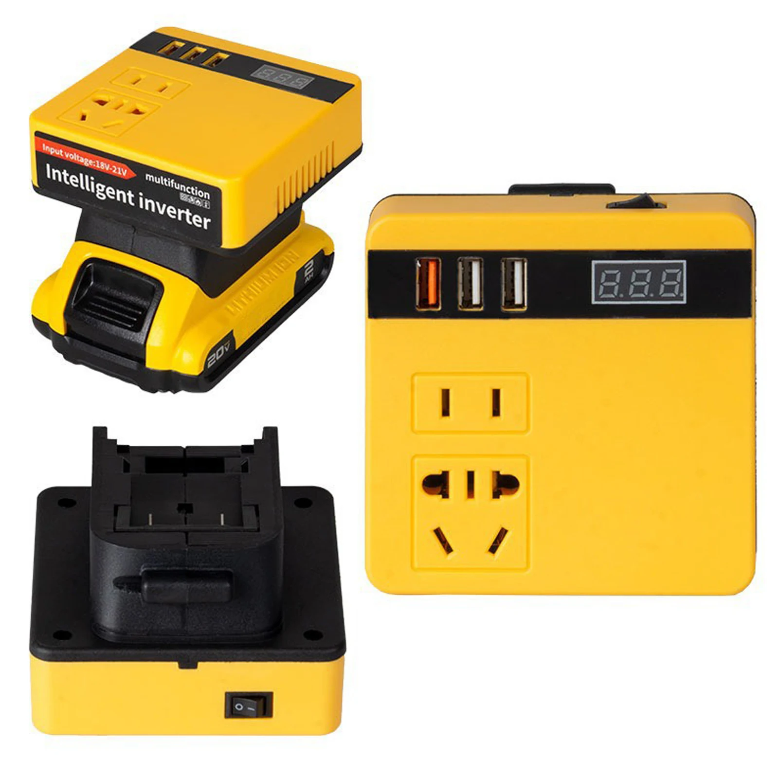 TPDL Onduleur de puissance 200 W pour batterie Makita 18 V