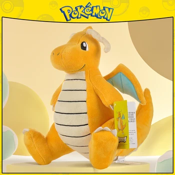 Pokemon Kawaii Dragonite Stuffed Toys Cartoon&Cute Fast Dragon Plush Dolls Throw Pillow Birthday Gift  For Kids Friends Boys 1