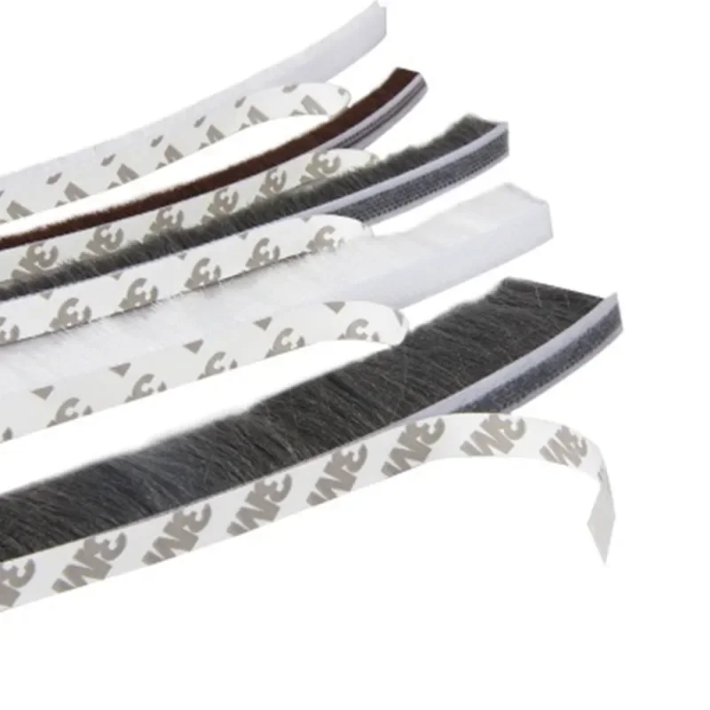 10/5Meters brush strip self adhesive door window sealing strip home door window sound insulation seal film weather