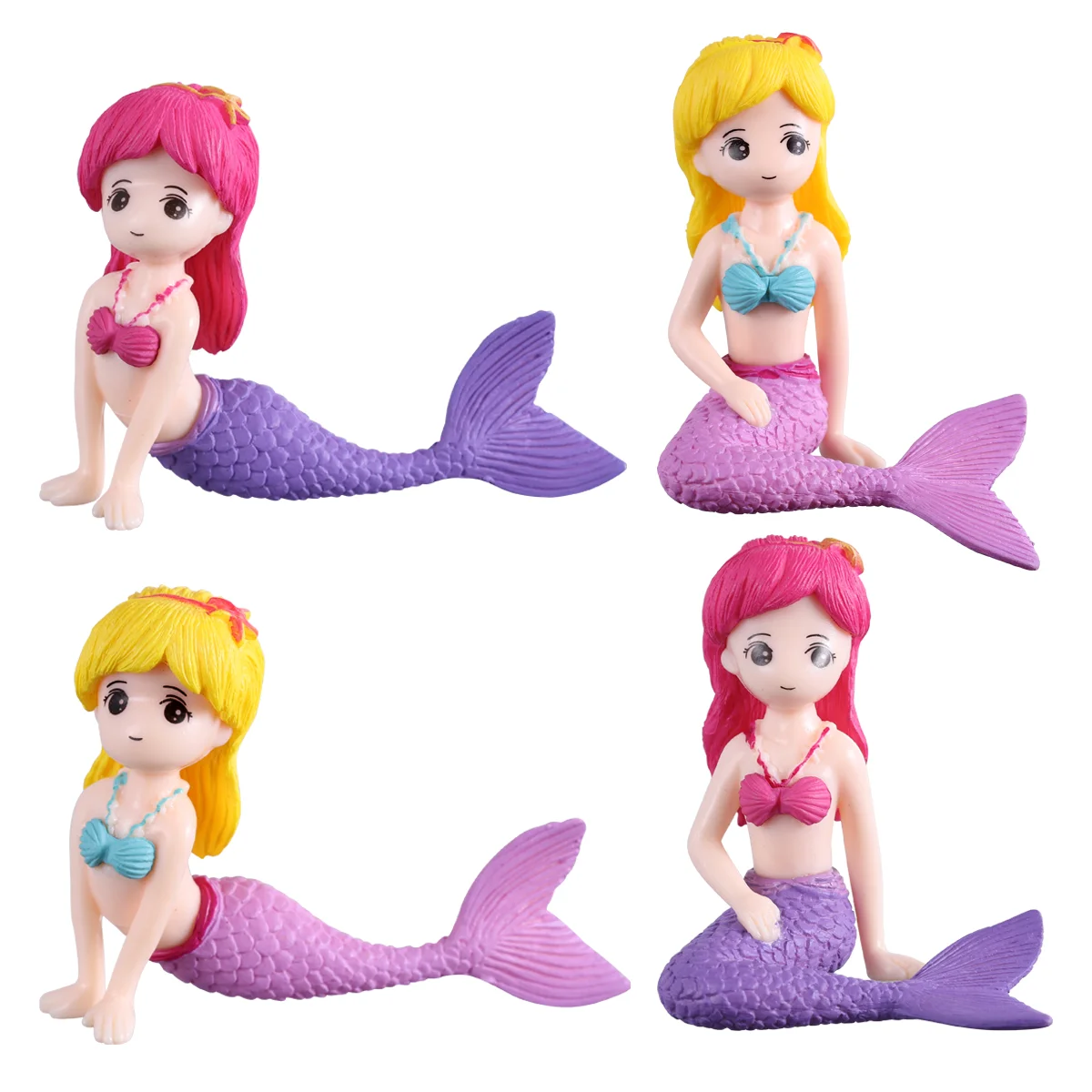 

Mermaid Birthday Decorations Cake Decorating Kit Baking Ornament Miniature Mermaid Decor Mermaid Figurines Mermaid Playset