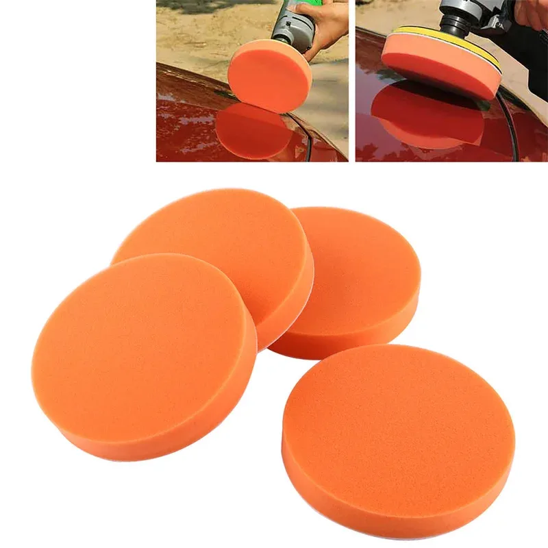 10팩 자동차 연마 패드 150mm 스폰지 폴리셔 청소 왁싱 페인트 케어 연마 패드 자동차 청소 도구