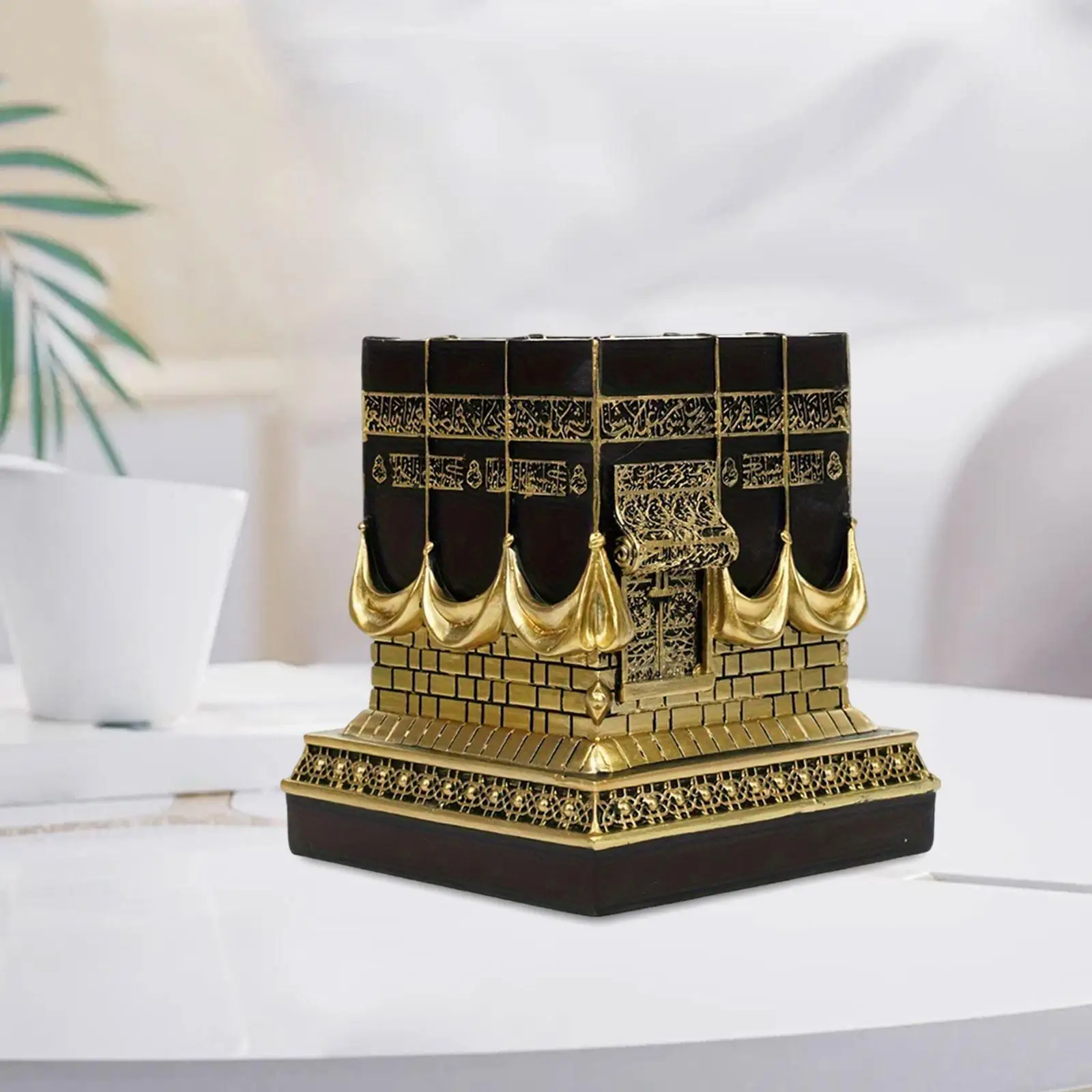 Handicraft Tabletop Statue, Kaba Islamic Replica Model, for Home, Handicraft Tabletop Statue, Kaba Islamic Replica Model, for Home,