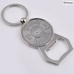 Eternal Calendar Keychain Bottle Opener Gift Jewelry (Silver1)