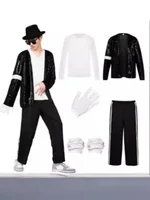 Costume de Cosplay de Michael Jackson pour Adulte, Tenue de brev, Hip Hop, pour ix, Scène 2