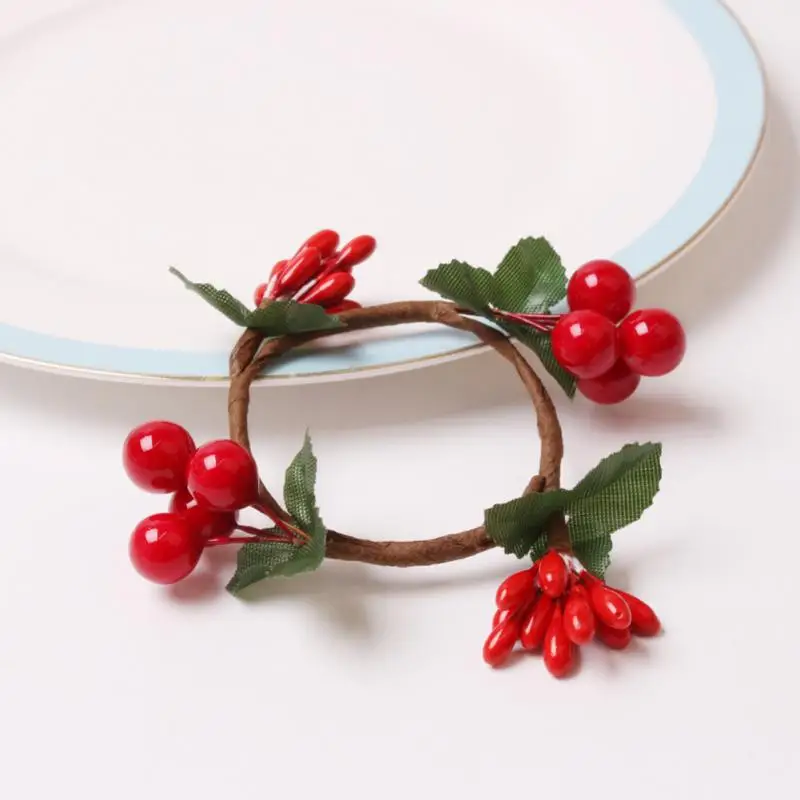 Christmas Napkin Rings Napkin Holder Rings For Holiday New Year Table Decoration Buckle Home Table Utensil 6pcs/set napkin ring,christmas napkin holder