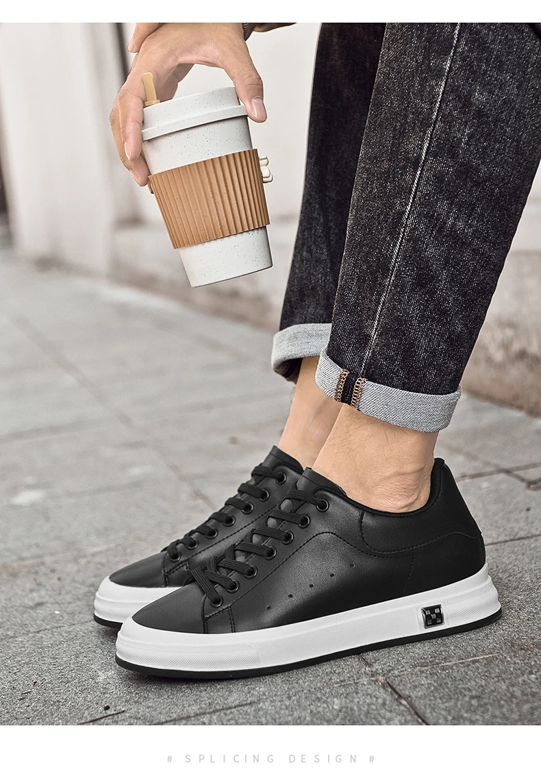 6CM Herren-Sneaker zur Erhöhung der Körpergröße, lässige Aufzugsschuhe, bequemes, atmungsaktives Leder, Schnür-Mode-Sneaker, Walking, Sport – Detail 19