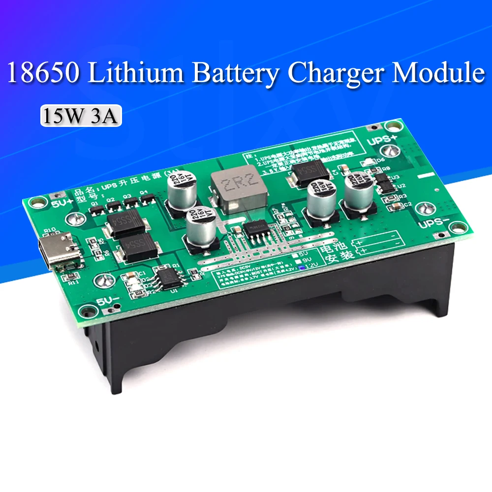 Type-C-15W-3A-18650-Lithium-Battery-Charger-Module-DC-DC-Step-Up ...