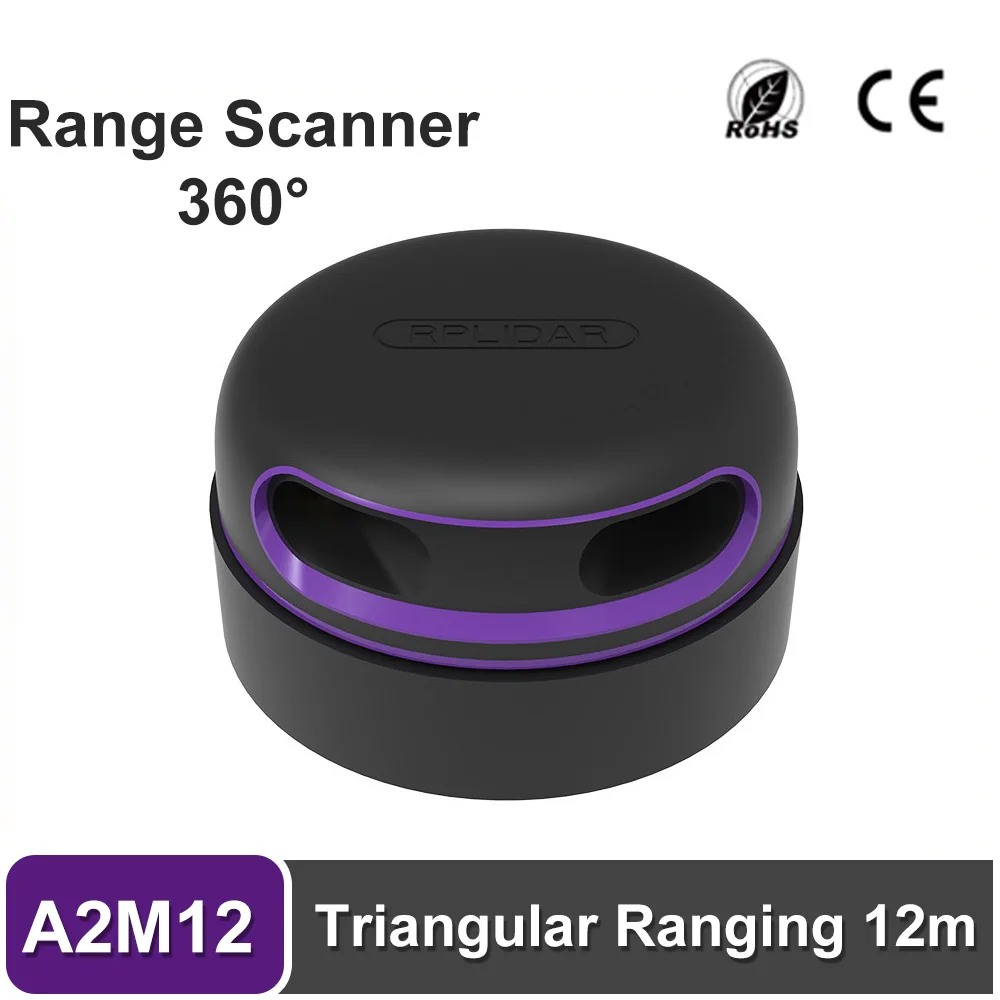 

RPLIDAR A2M12 360 Degree Laser Range Scanne Triangular Ranging 12m lidar Mapper Rplidar Scanner Kit sensor measurement tool