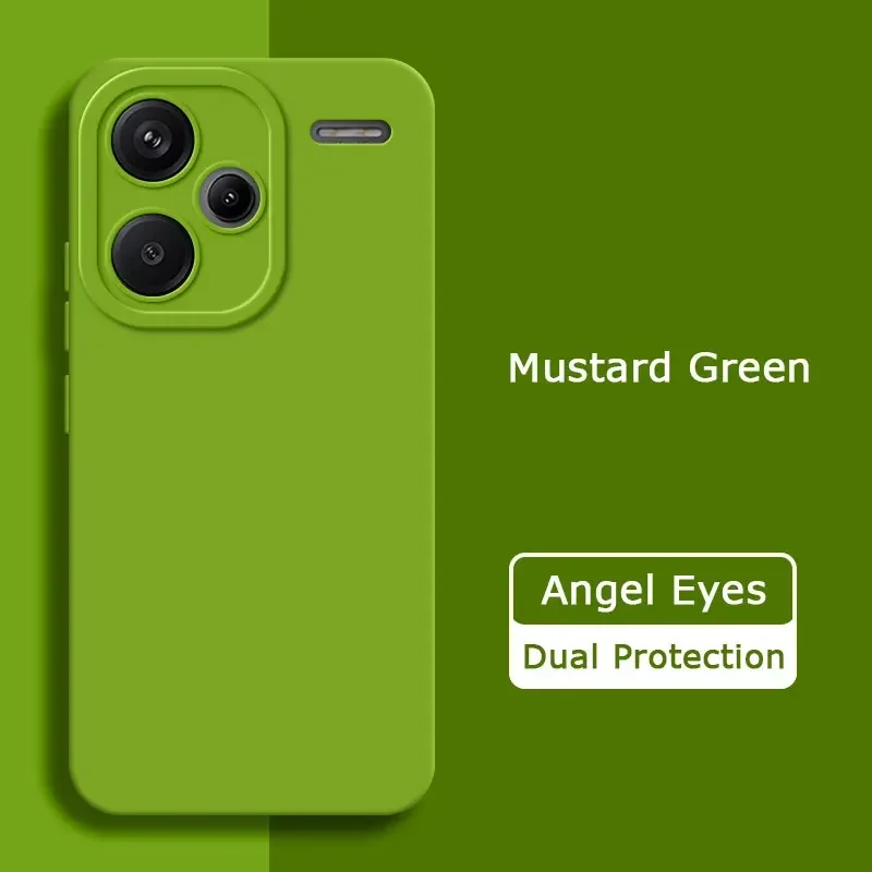 Luxury Angel Eyes Square Liquid Silicone Case - Premium Soft Cover