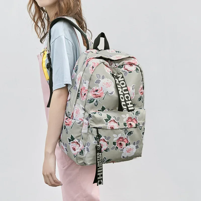 

Teenager Girls Rucksack Travel Backpack Women Mochila Feminina Sac a Dos Women Flower Printing Laptop Backpacks School Bags