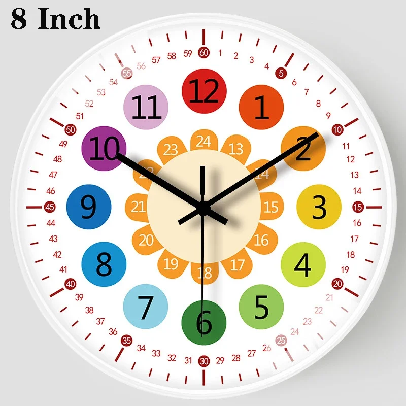 HAMA - Bahnhof Quartz Wall Clock Cerchio Argento, Bianco