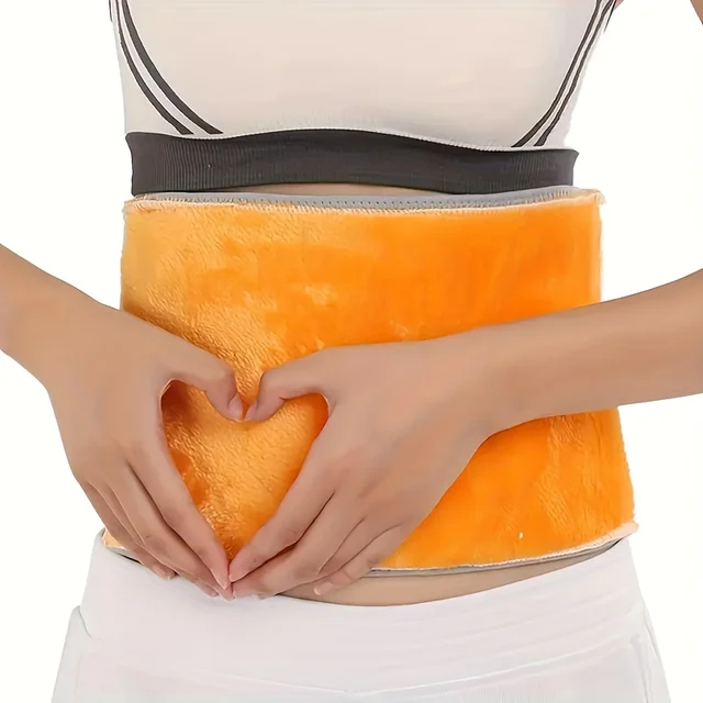 Winter Thicken Plush Waist belt Thermal Warmer Lumbar Support Belt Abdominal Protector Body Wrap Band Back Brace Kidney Binder 3