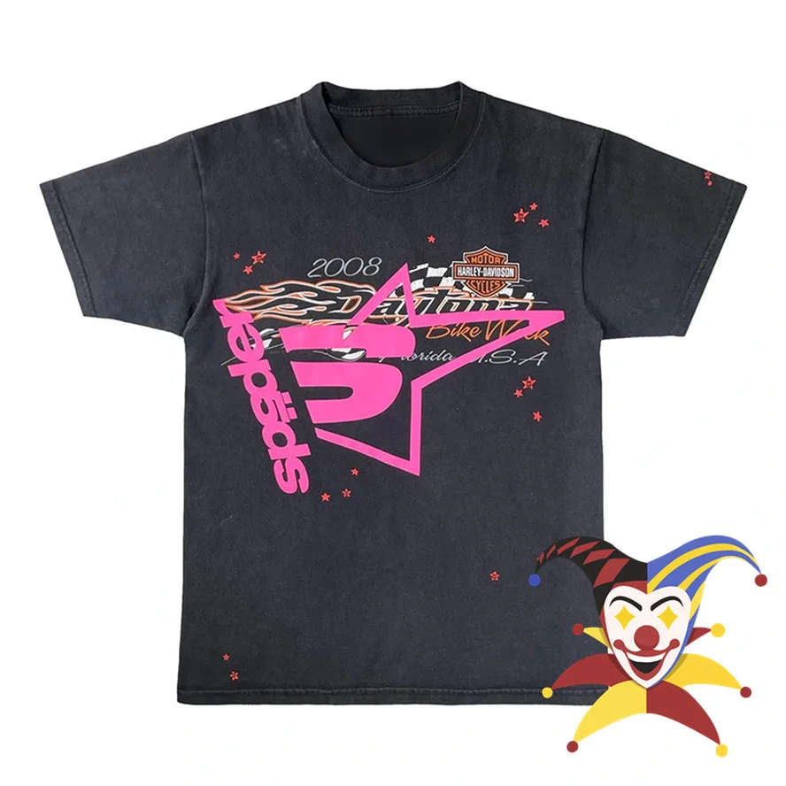 Pink Young Thug Sp5der 555555 T Shirt Men Women 11 Best Quality Puff