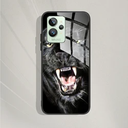 Elegant Marble Design Tempered Glass Back Cover - Durable Hard Shell Phone Case - Realme GT2 Pro (00048)
