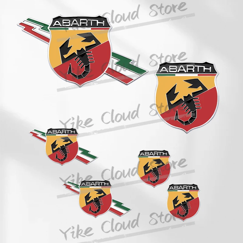 Scorpione Decorazione Emblema Car Styling 3D Distintivo In Metallo Per Fiat Abarth Punto 125 500 595 Egea Body Trunk Adesivi Autoadesivi