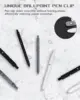 Zanshi Black and White Gray Set Gel Pen, Retractable Gel Pen, Quick Drying Ink Pen, Fine Nib, Advanced Smooth Writing Pen, Aesth 5