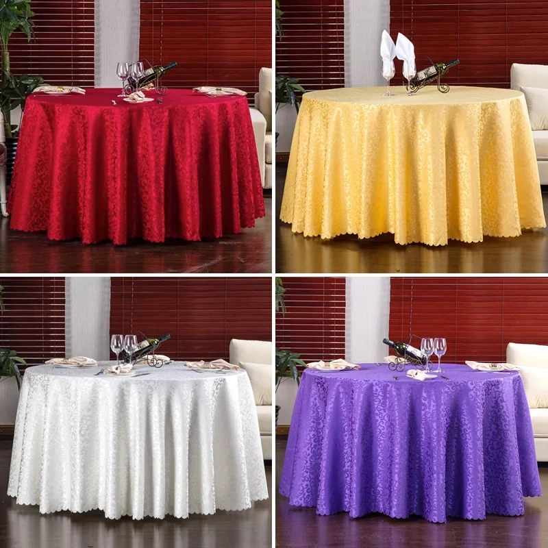 

Simple Butterfly Lace Round Hotel Tablecloth Classic Printed Tablecloth Multiple Options Anti Slip Table Cover