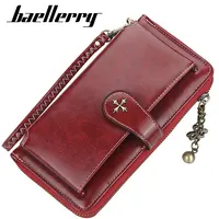 New Women Wallets Fashion Long PU Leather Top Quality Brand Card Holder Classic Female Purse Zipper Wallet For Women 1