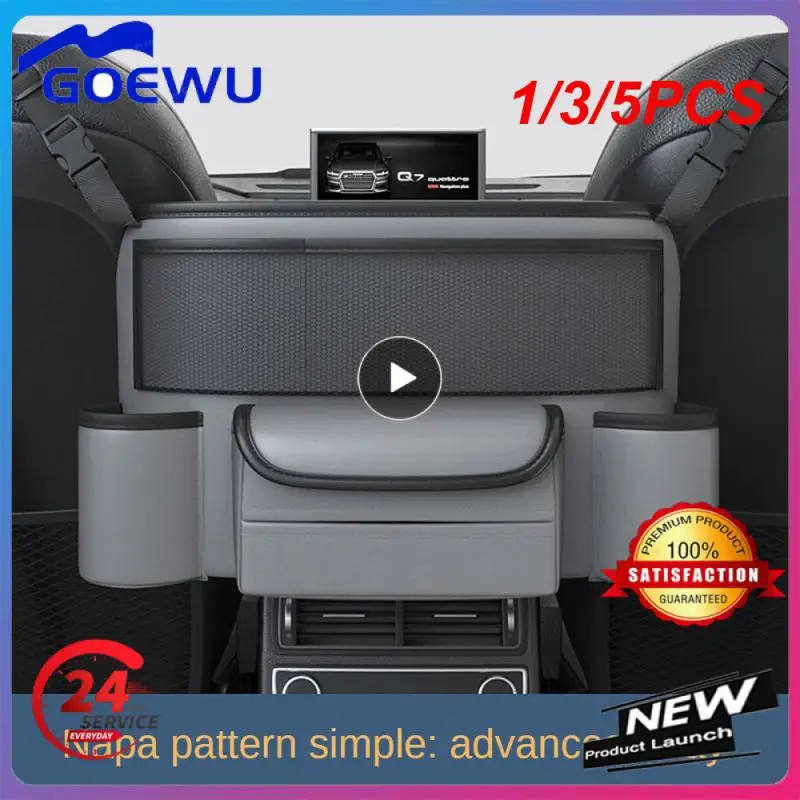 

1/3/5 шт. кожаный держатель для автомобильного сиденья, средняя вешалка, сумка для хранения, роскошный Автомобильный держатель для сумки между сиденьями, карманы для хранения стаканов с водой