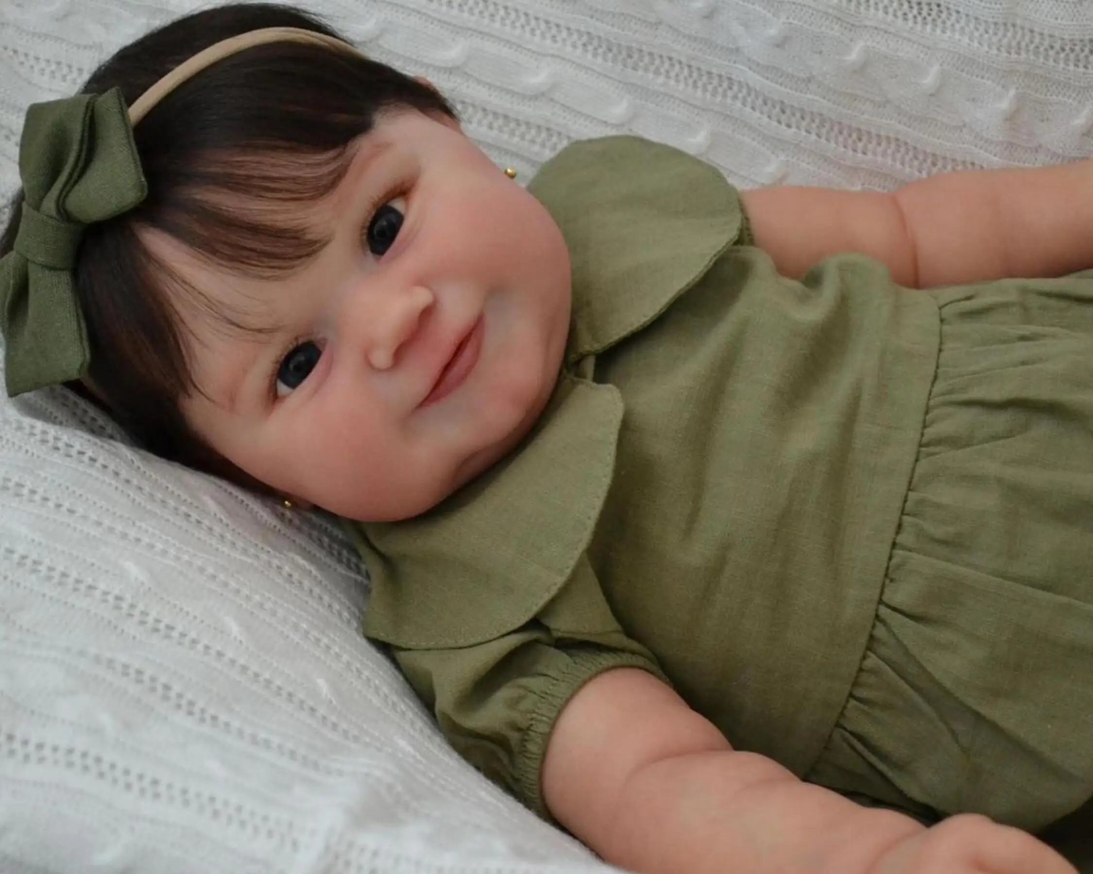 50 CM Full Vinyl Body Reborn Girl Baby Doll Toy 3D-paint Skin With Vein Maddie For Girl Princess Toddler Lifelike 2
