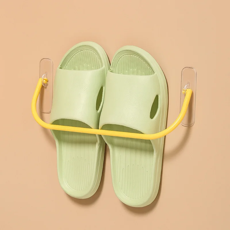 Shoe Organizer Shoe Rack 1/2/3pcs Simple Bathroom Wall-mounted Hanging Holder Shoes Slippers Drain Storage