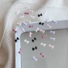 60pcsMini Fragrant Pearl Bow Nail Accessories Sweet and Cute Versatile Tie Wearing Armor Small Decoration Wholesale 2