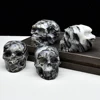 1PC High Quality Black Sphalerite Crystal Skull Natural Crystal Carving,Gemstone Jewelry,Glitter, Healing crystal,Quartz stones 6