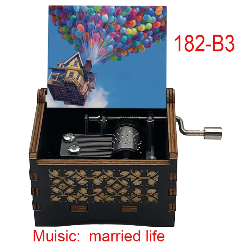 Carousel Music Box Music Box Married Life Musical box Hand wooden music box for boyfriend girlfriend husband wife birthday gift
