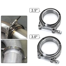 

V Band Exhaust Clamp 2.5 inch 3 inch 63mm 76mm Exhaust Male And Female Flange Vband Clamp V-Band Muffler Clamp